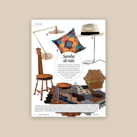 Ladrilhos na Revista Living – Rua da carioca